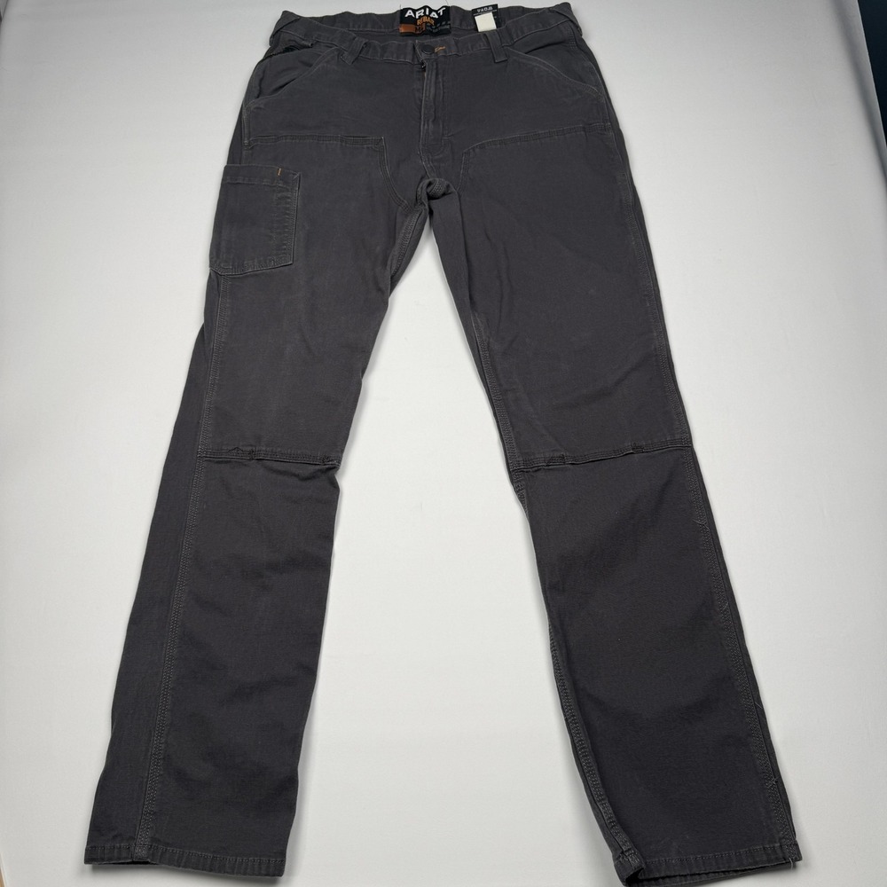 Ariat Rebar M4 Pants Mens 36x36 Gray Cargo Relaxed Stretch Workwear Outdoor